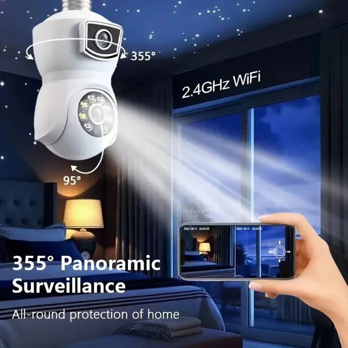 Dual Lens Smart WiFi CCTV Camera | Advanced Wireless Home Security System