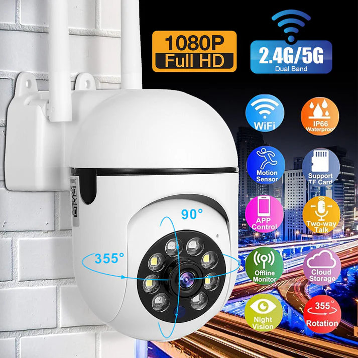 Smart WiFi CCTV Camera: Wireless Outdoor & Home Security Surveillance
