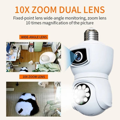 Dual Lens Smart WiFi CCTV Camera | Advanced Wireless Home Security System