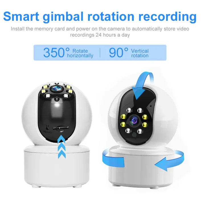360° Smart WiFi CCTV Camera: Wireless Indoor Home Security Solution