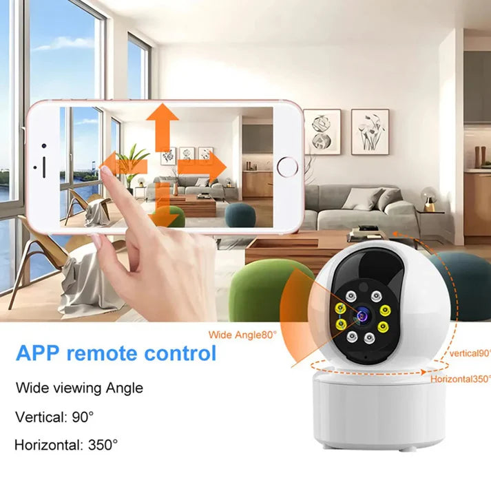 360° Smart WiFi CCTV Camera: Wireless Indoor Home Security Solution