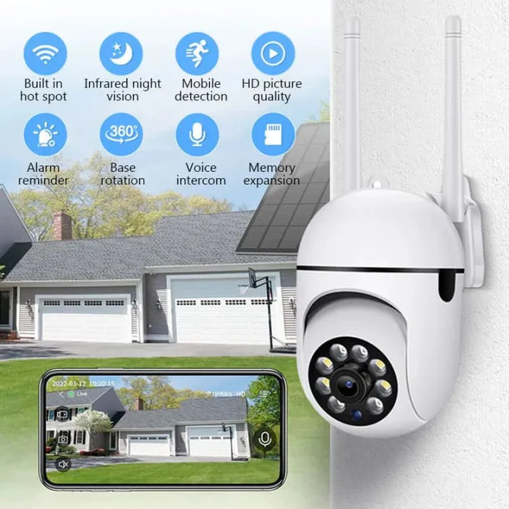 Smart WiFi CCTV Camera: Wireless Outdoor & Home Security Surveillance