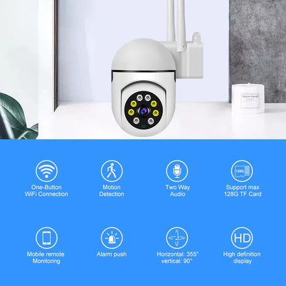 Smart WiFi CCTV Camera: Wireless Outdoor & Home Security Surveillance
