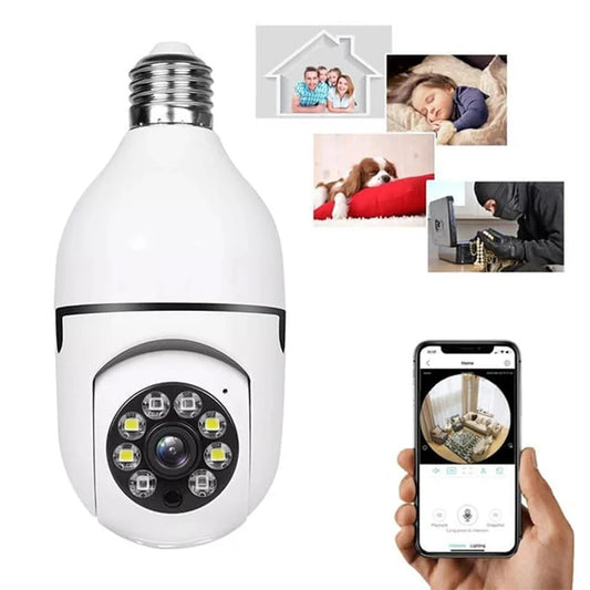 Bulb Socket Smart WiFi CCTV Camera 1080P Full HD | Hidden Security Camera
