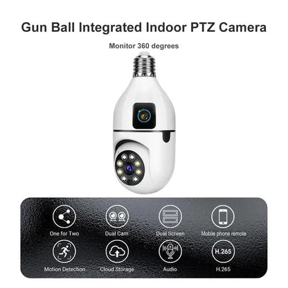 Dual Lens Smart WiFi CCTV Camera | Advanced Wireless Home Security System