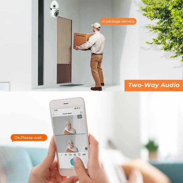 Dual Lens Smart WiFi CCTV Camera | Advanced Wireless Home Security System
