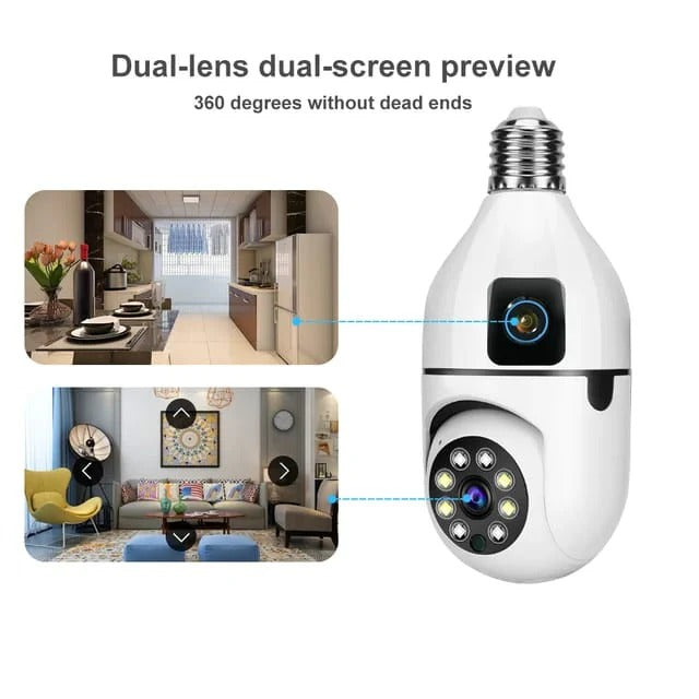 Dual Lens Smart WiFi CCTV Camera | Advanced Wireless Home Security System