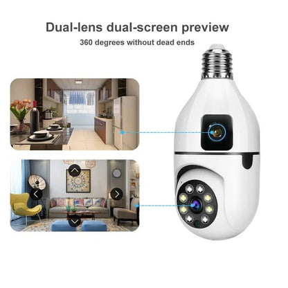 Dual Lens Smart WiFi CCTV Camera | Advanced Wireless Home Security System