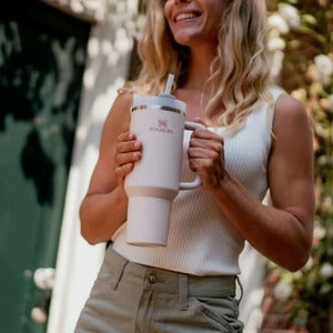 Stanley Stainless Steel Tumbler 40oz – FlowState™ Quencher H2.0 Insulated Cup with Straw & Handle
