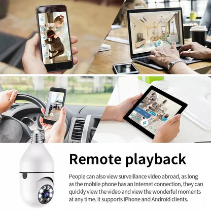 Bulb Socket Smart WiFi CCTV Camera 1080P Full HD | Hidden Security Camera
